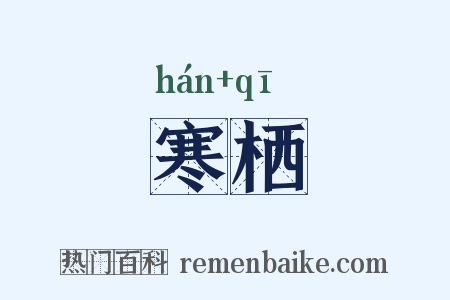寒栖是什么意思的图片